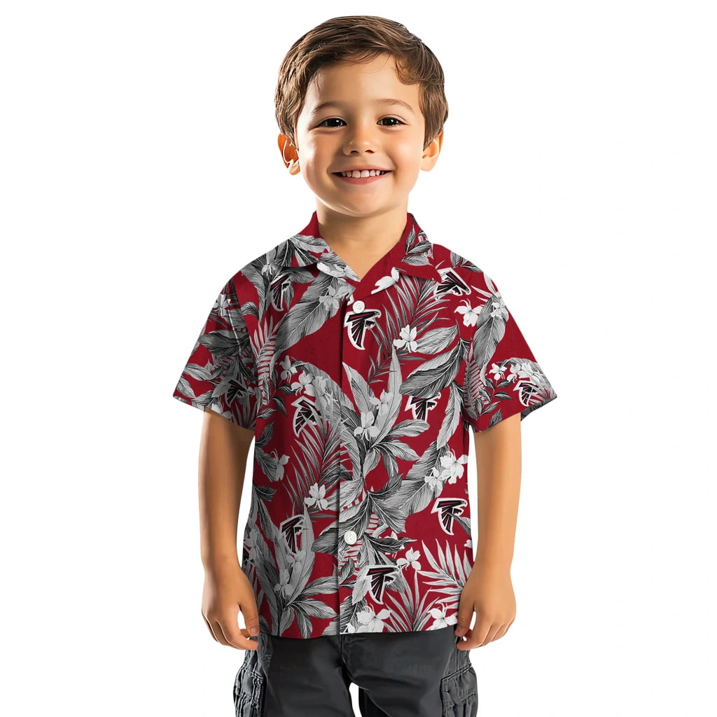 Atlanta Falcons Hawaiian Shirt - Palm Leaves | Moonbestprint