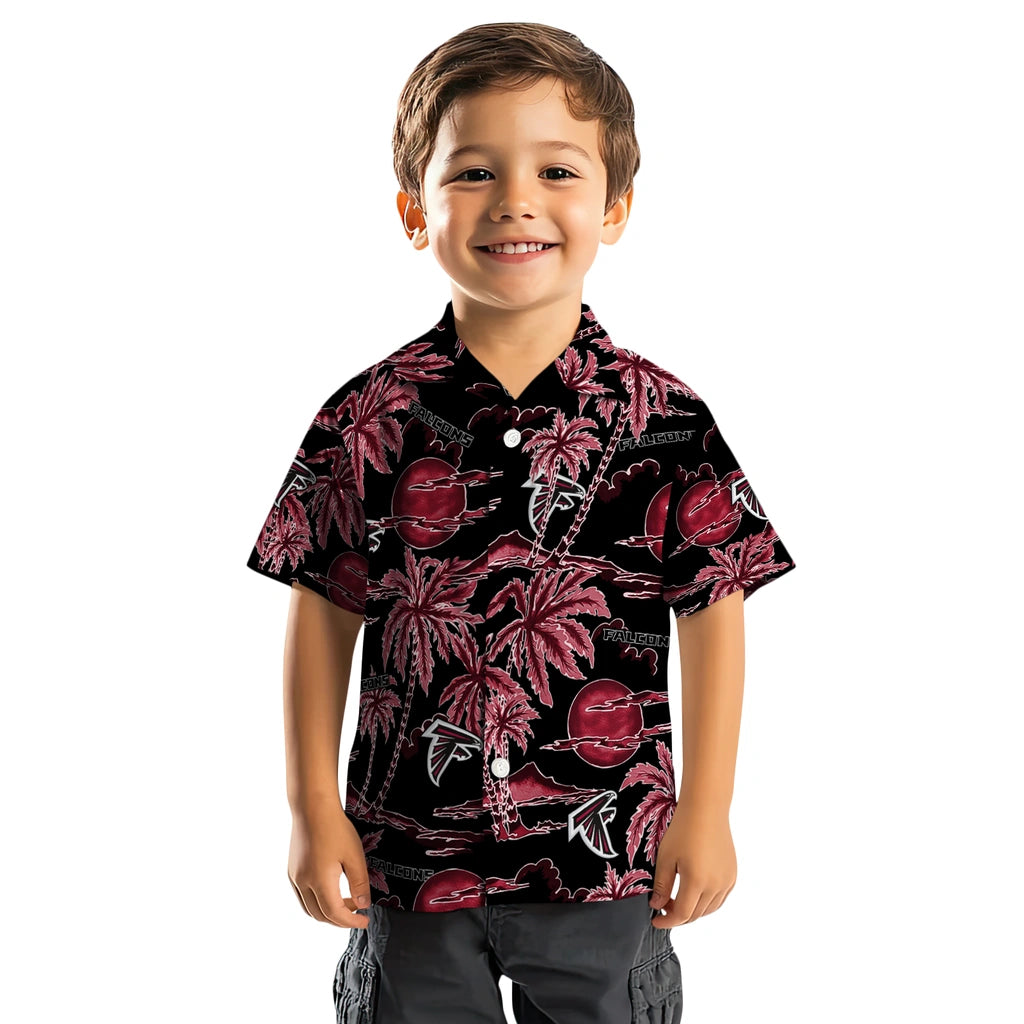 Atlanta Falcons Hawaiian Shirt - Palm Sunset | Moonbestprint