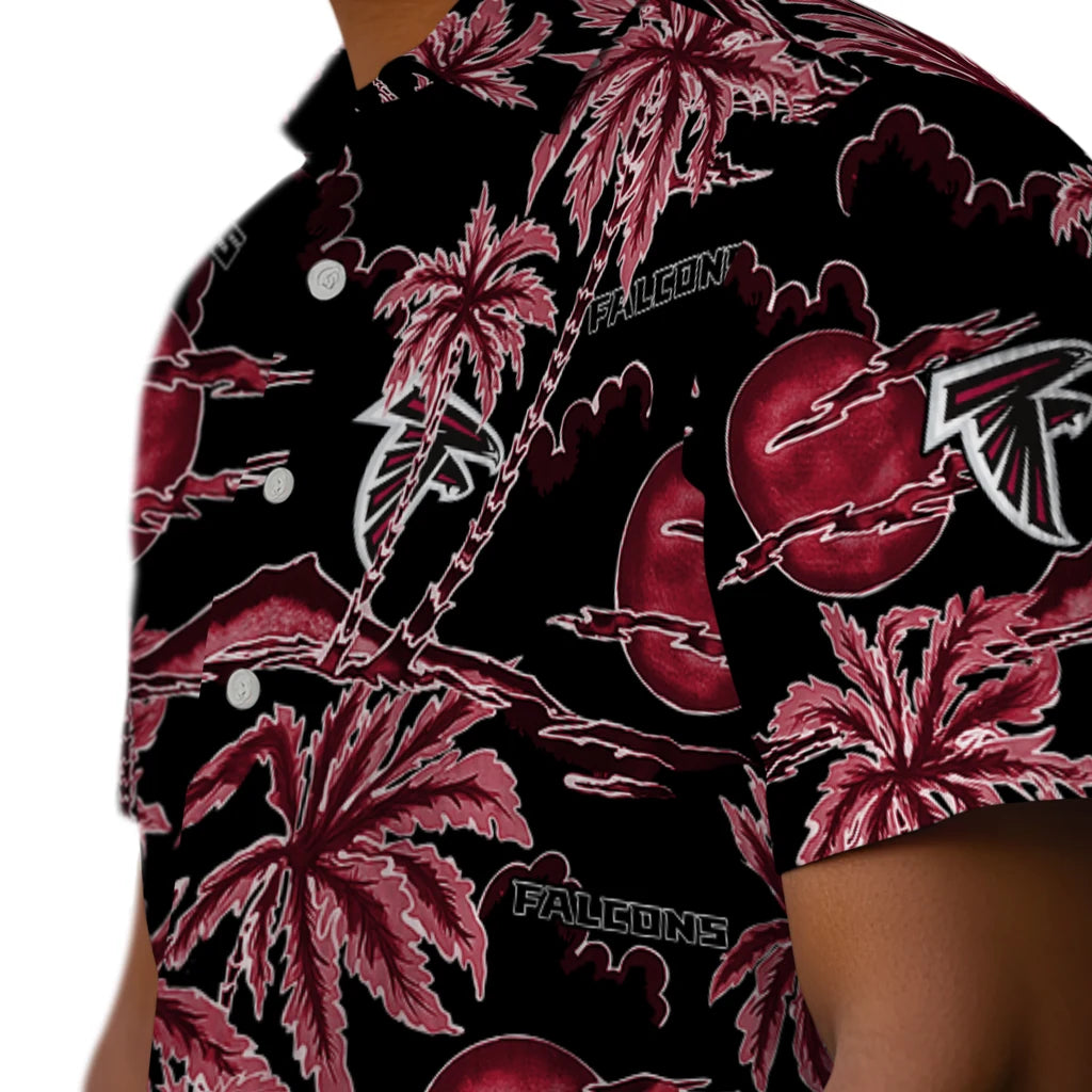 Atlanta Falcons Hawaiian Shirt - Palm Sunset | Moonbestprint