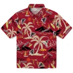 Atlanta Falcons Hawaiian Shirt - Palm Tree Island | Moonbestprint