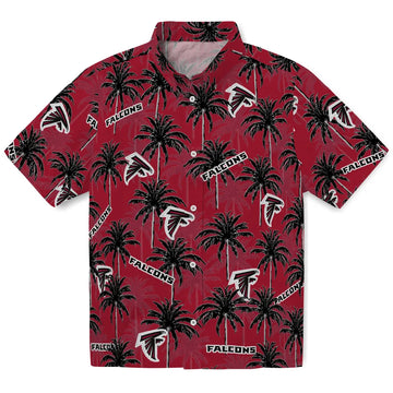 Atlanta Falcons Hawaiian Shirt - Palm Tree Motif | Moonbestprint