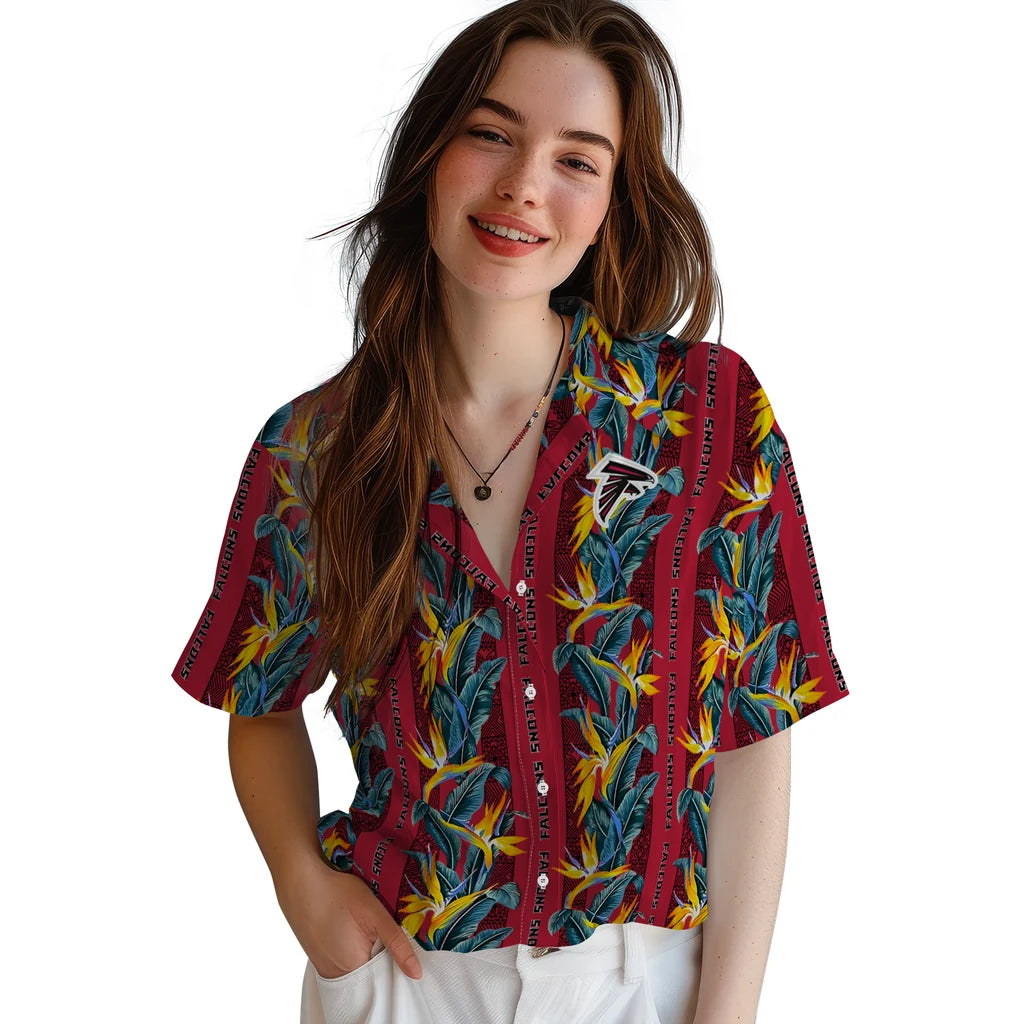Atlanta Falcons Hawaiian Shirt - Paradise Vines | Moonbestprint