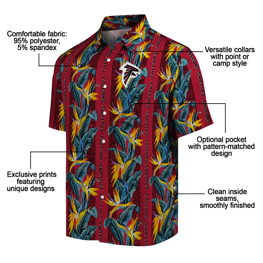 Atlanta Falcons Hawaiian Shirt - Paradise Vines | Moonbestprint