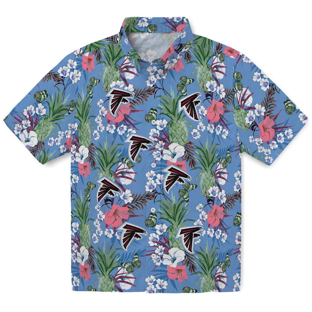 Atlanta Falcons Hawaiian Shirt - Pineapple Bouquet | Moonbestprint