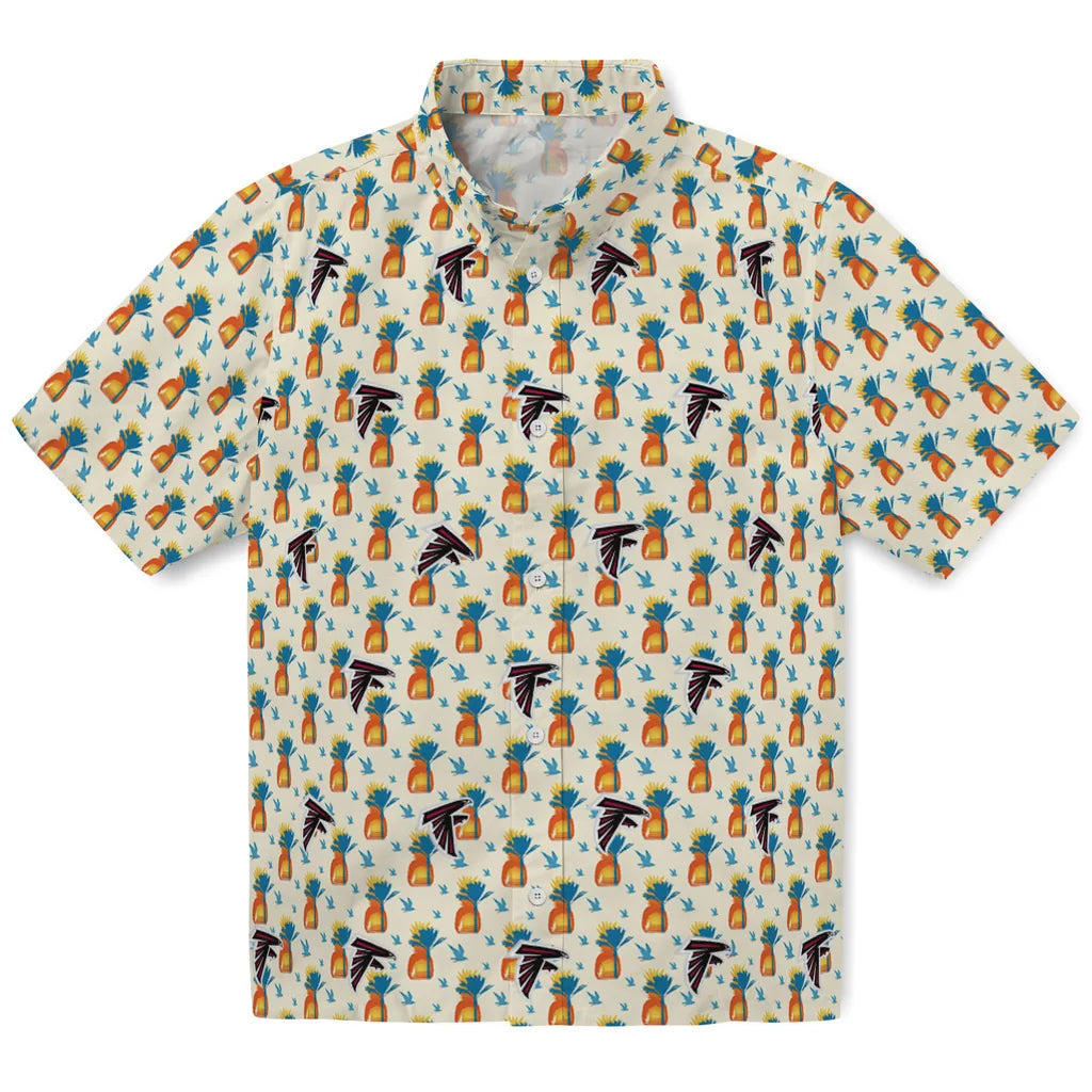 Atlanta Falcons Hawaiian Shirt - Pineapple Delight | Moonbestprint