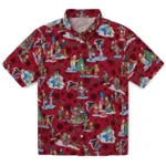 Atlanta Falcons Hawaiian Shirt - Simpsons Christmas | Moonbestprint