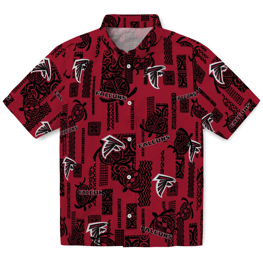 Atlanta Falcons Hawaiian Shirt - Turtle Lines | Moonbestprint