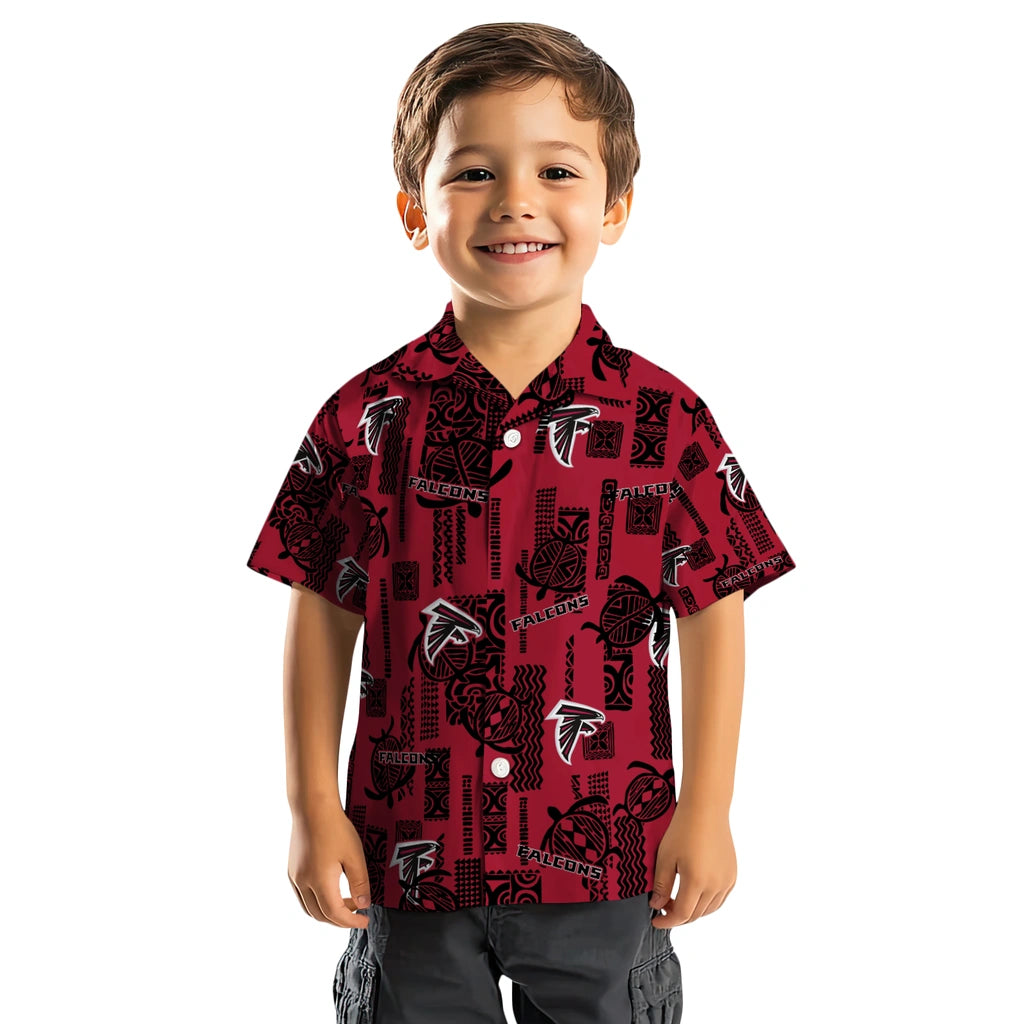 Atlanta Falcons Hawaiian Shirt - Turtle Lines | Moonbestprint