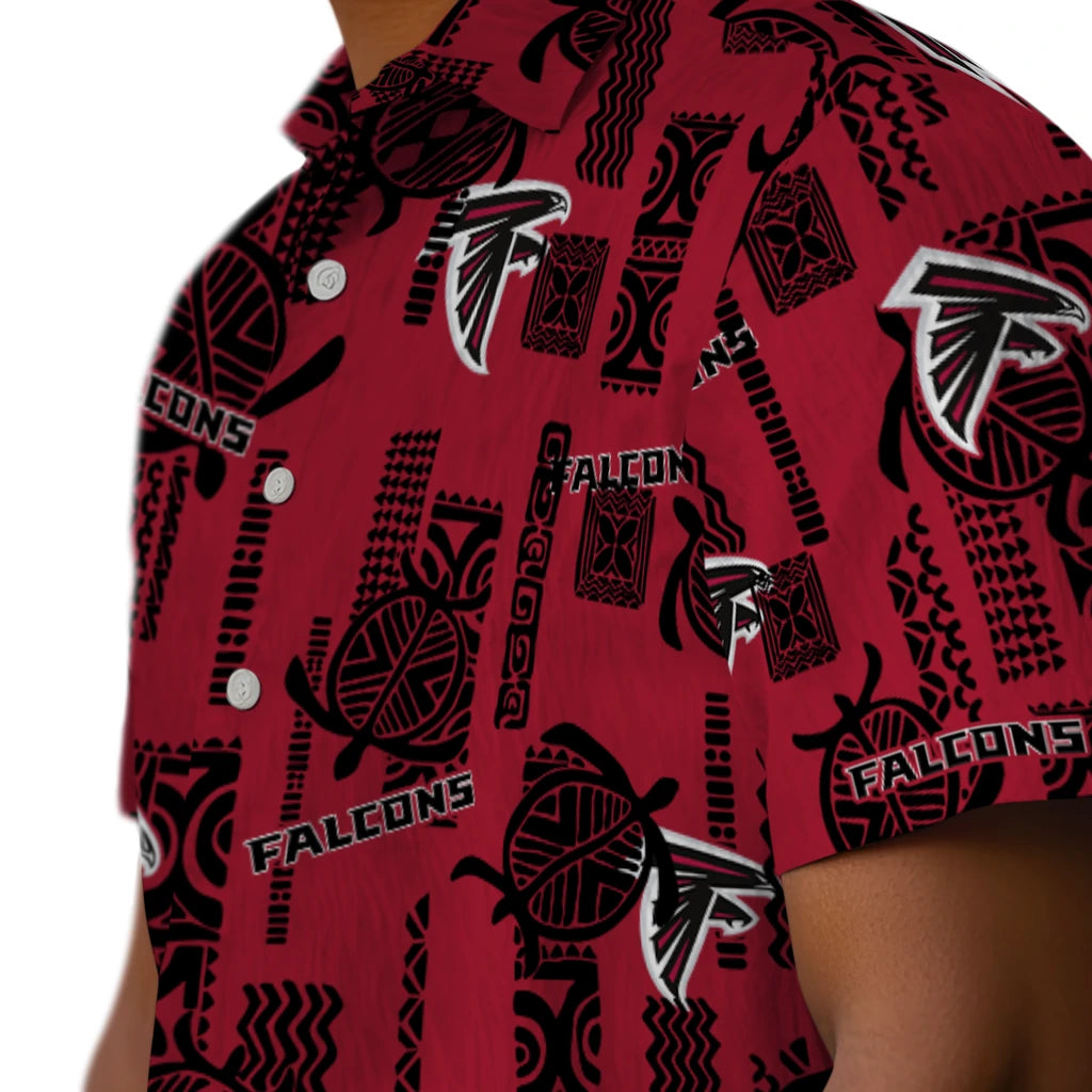 Atlanta Falcons Hawaiian Shirt - Turtle Lines | Moonbestprint