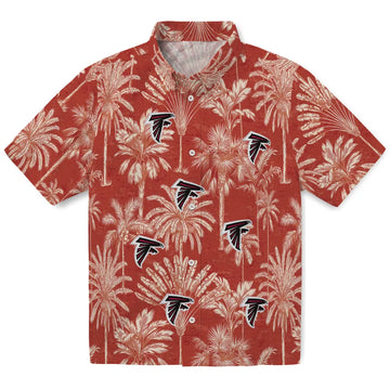 Atlanta Falcons Hawaiian Shirt - Vintage Palm Tree | Moonbestprint