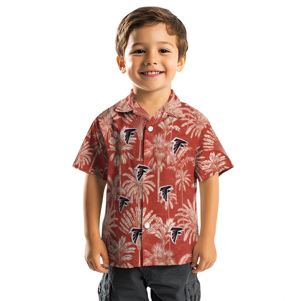 Atlanta Falcons Hawaiian Shirt - Vintage Palm Tree | Moonbestprint