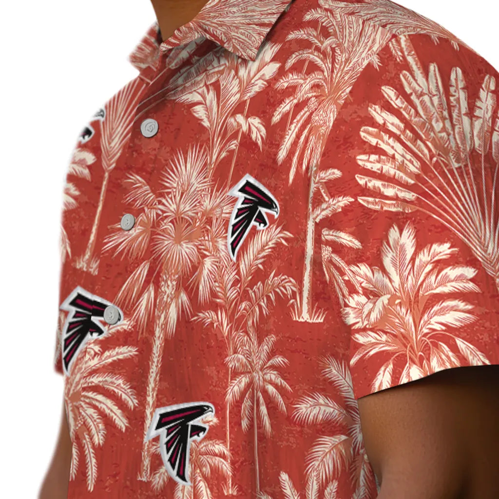 Atlanta Falcons Hawaiian Shirt - Vintage Palm Tree | Moonbestprint
