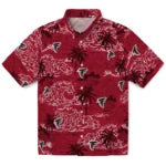 Atlanta Falcons Hawaiian Shirt - Wave Palm | Moonbestprint