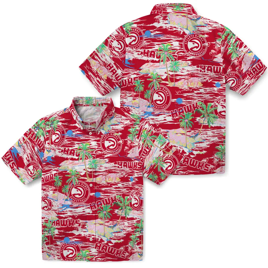 Atlanta Hawks Flamingo Retreat 2026 Hawaiian Shirt – Moonbestprint