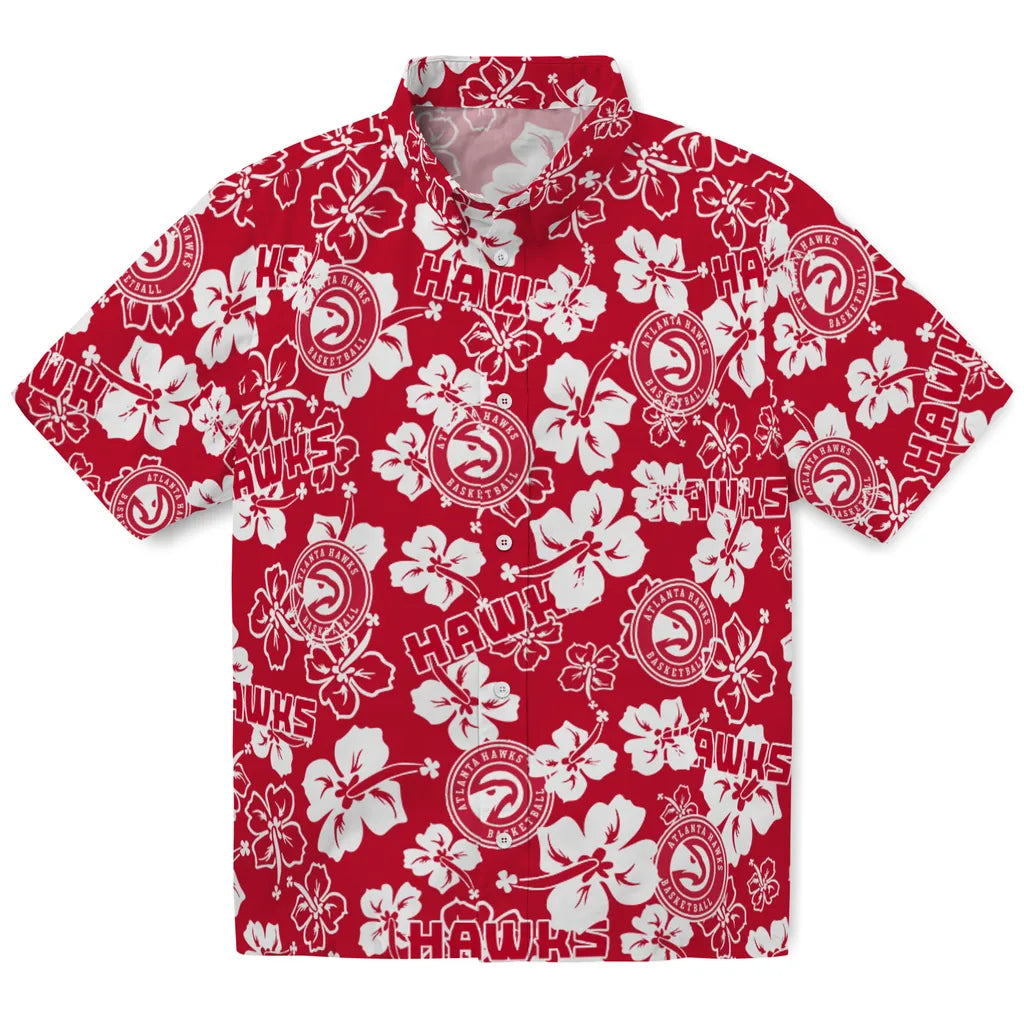 Atlanta Hawks Hibiscus Bloom Hawaiian Shirt – Moonbestprint