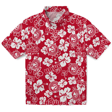 Atlanta Hawks Hibiscus Bloom Hawaiian Shirt – Moonbestprint