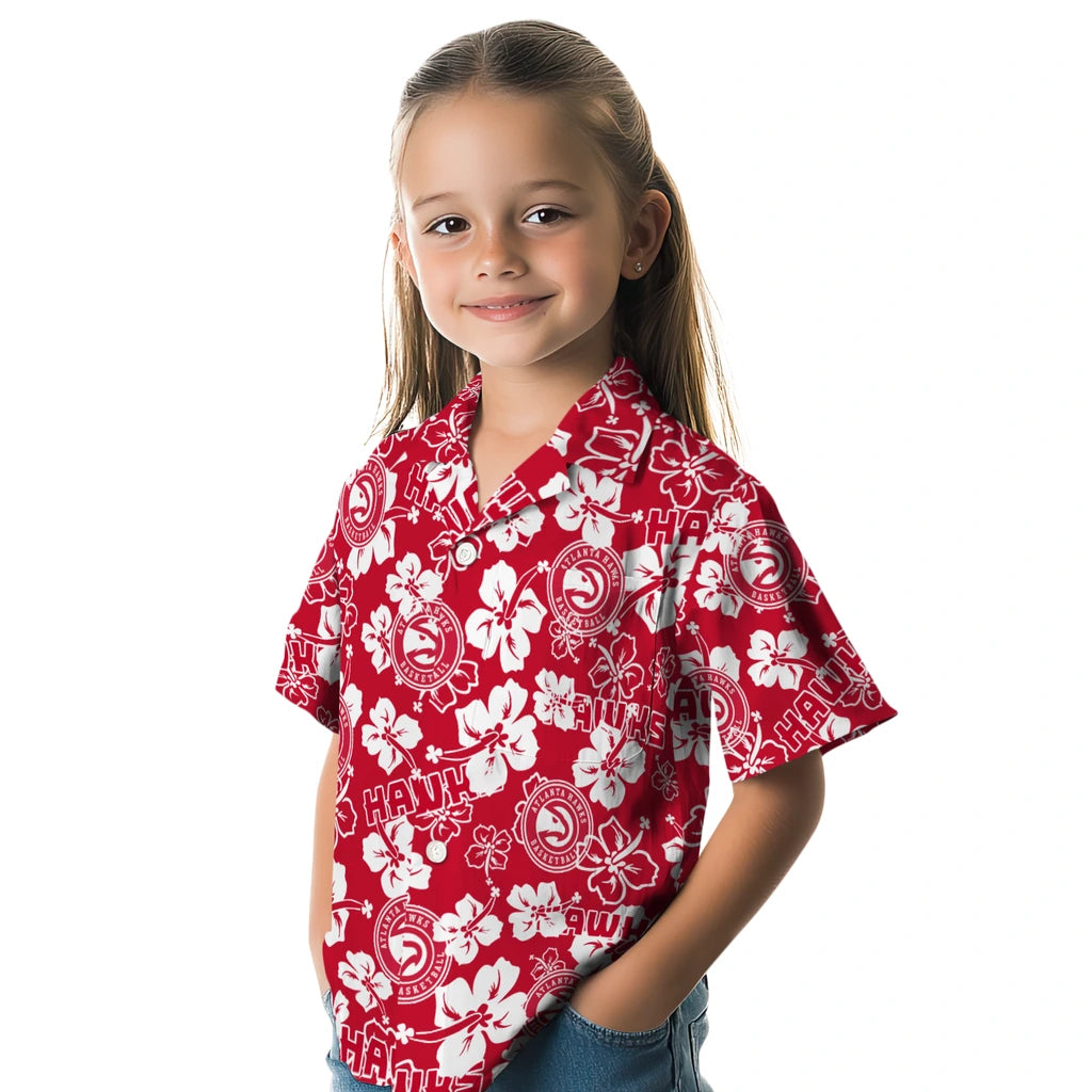 Atlanta Hawks Hibiscus Bloom Hawaiian Shirt – Moonbestprint