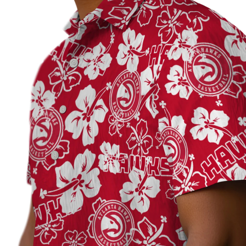 Atlanta Hawks Hibiscus Bloom Hawaiian Shirt – Moonbestprint