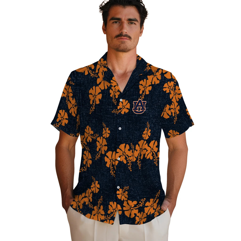Auburn Tigers Hawaiian Shirt - 50th State Flower | Moonbestprint