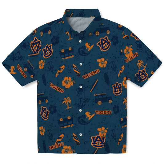 Auburn Tigers Hawaiian Shirt - Beach Vibe | Moonbestprint