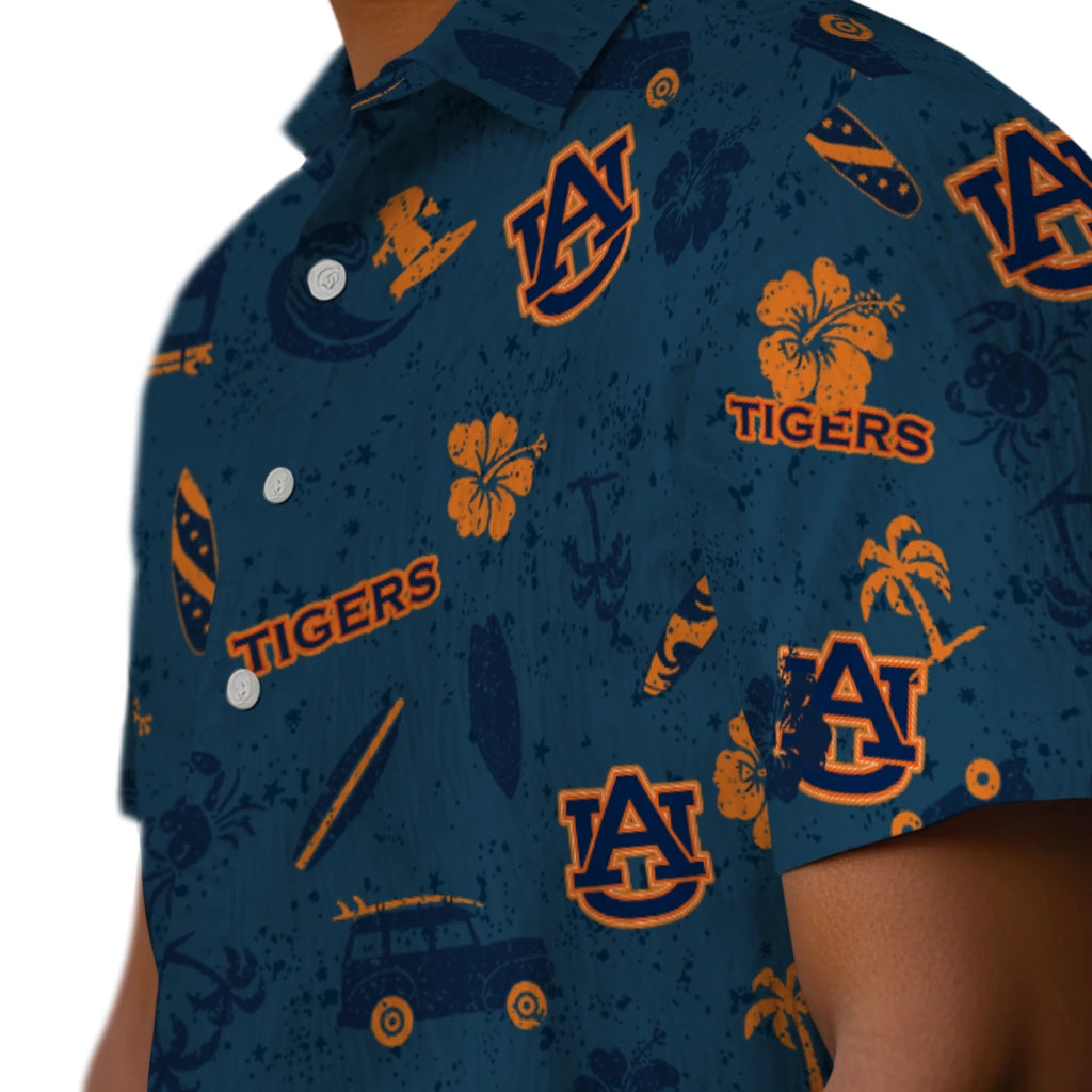 Auburn Tigers Hawaiian Shirt - Beach Vibe | Moonbestprint
