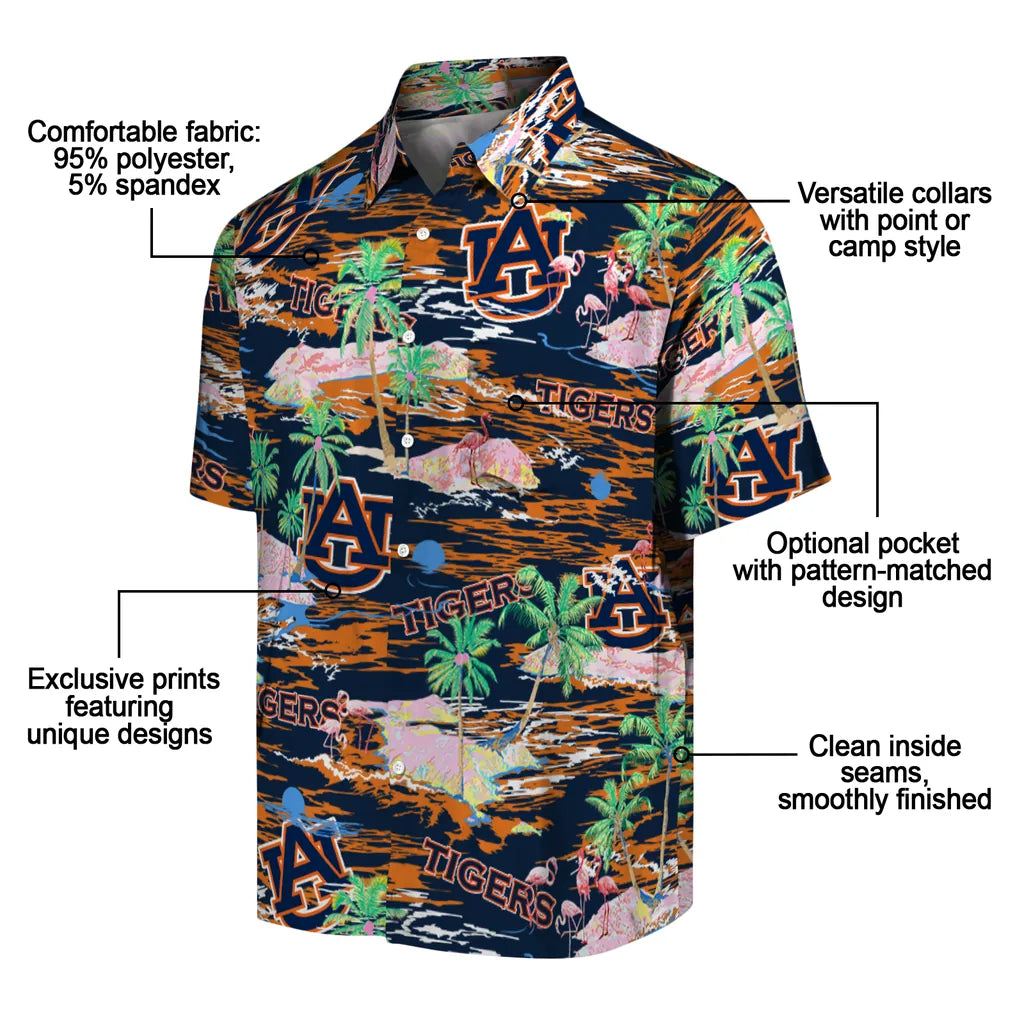 Auburn Tigers Flamingo Retreat 2026 Hawaiian Shirt – Moonbestprint