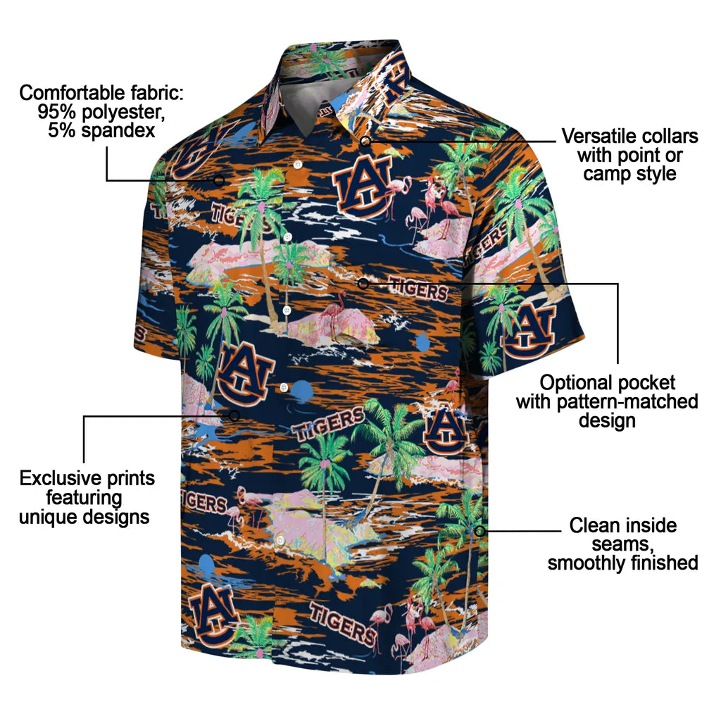 Auburn Tigers Hawaiian Shirt - Hawaii Island | Moonbestprint