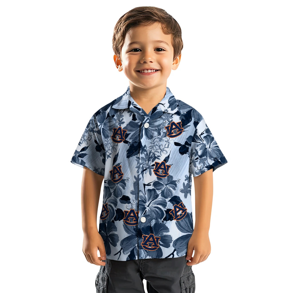 Auburn Tigers Hawaiian Shirt - Hibiscus Arrangement | Moonbestprint