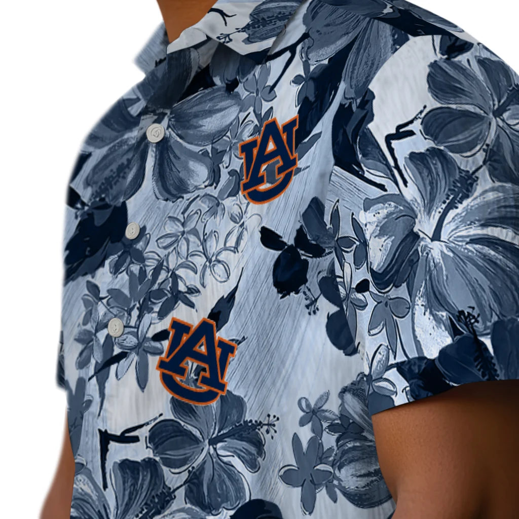 Auburn Tigers Hawaiian Shirt - Hibiscus Arrangement | Moonbestprint