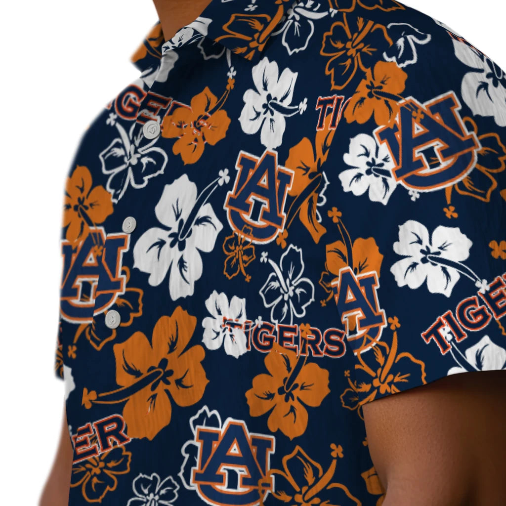 Auburn Tigers Hibiscus Bloom Hawaiian Shirt – Moonbestprint