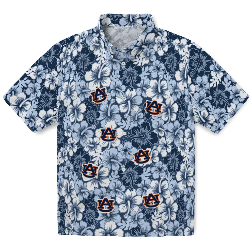 Auburn Tigers Hawaiian Shirt - Hibiscus Blooms | Moonbestprint