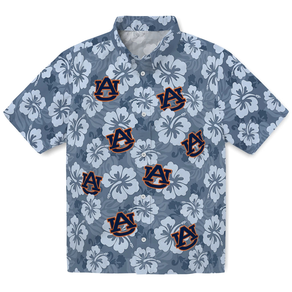 Auburn Tigers Hawaiian Shirt - Hibiscus Cluster | Moonbestprint