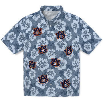 Auburn Tigers Hawaiian Shirt - Hibiscus Cluster | Moonbestprint