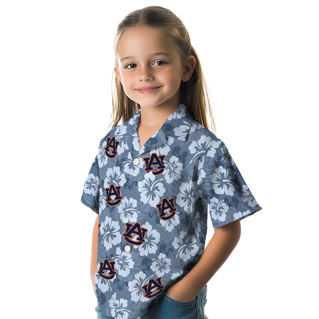 Auburn Tigers Hawaiian Shirt - Hibiscus Cluster | Moonbestprint