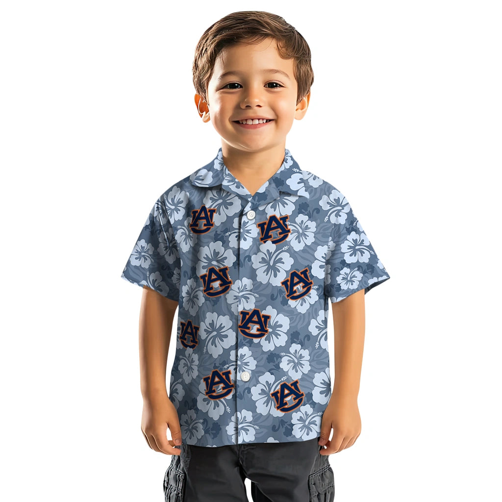 Auburn Tigers Hawaiian Shirt - Hibiscus Cluster | Moonbestprint