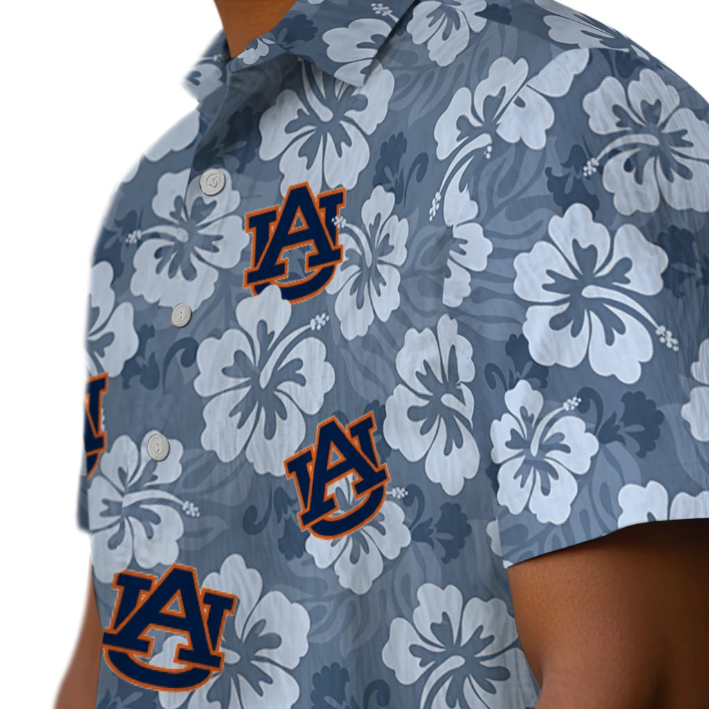 Auburn Tigers Hawaiian Shirt - Hibiscus Cluster | Moonbestprint