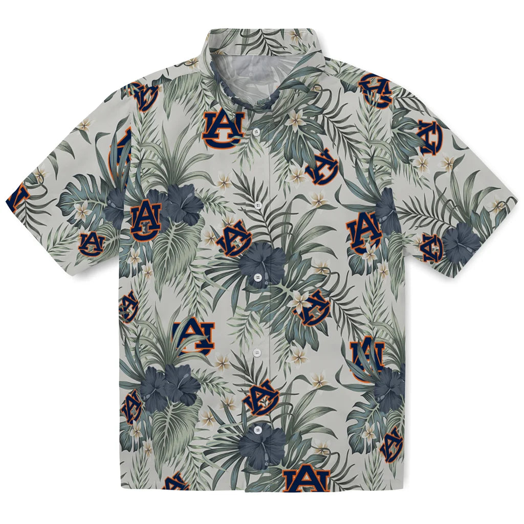 Auburn Tigers Hawaiian Shirt - Hibiscus Designs | Moonbestprint