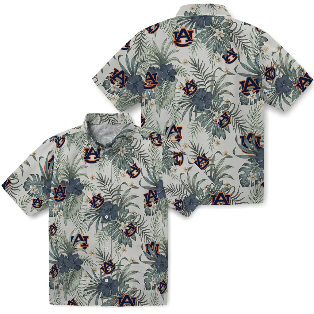 Auburn Tigers Hawaiian Shirt - Hibiscus Designs | Moonbestprint