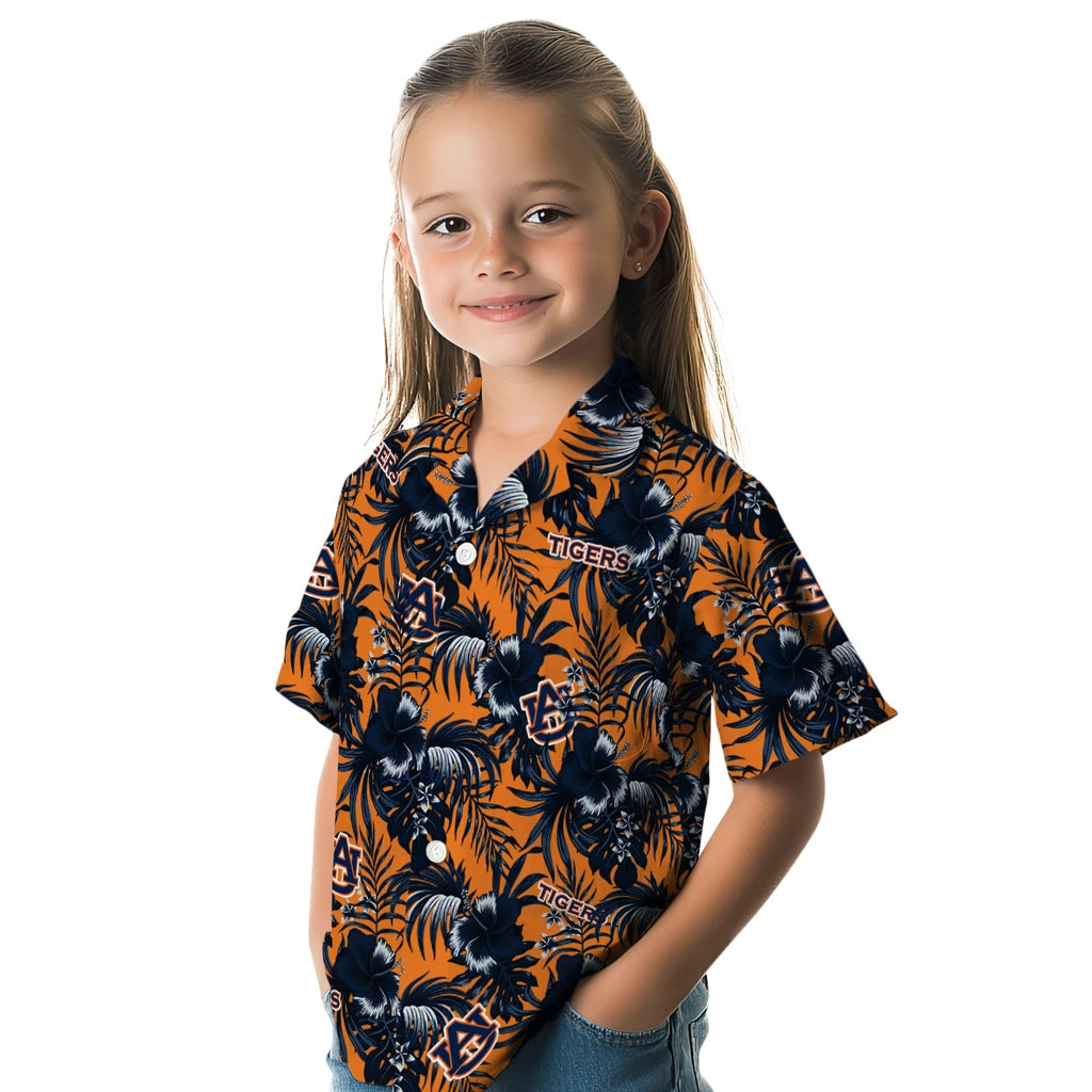 Auburn Tigers Hawaiian Shirt - Hibiscus Exotic | Moonbestprint
