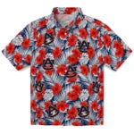 Auburn Tigers Hawaiian Shirt - Hibiscus Fiesta | Moonbestprint