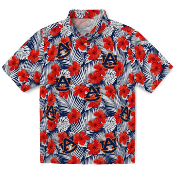 Auburn Tigers Hawaiian Shirt - Hibiscus Fiesta | Moonbestprint