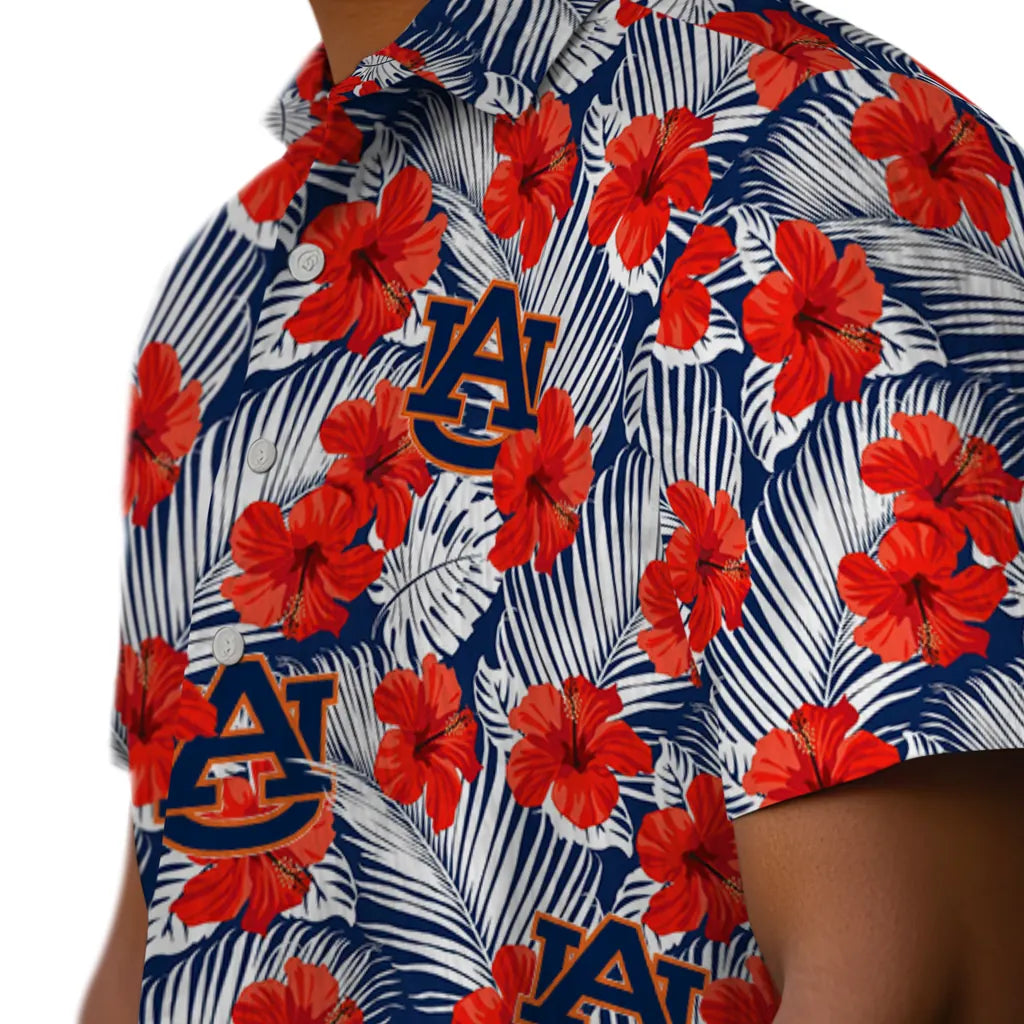 Auburn Tigers Hawaiian Shirt - Hibiscus Fiesta | Moonbestprint