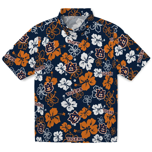 Auburn Tigers Hawaiian Shirt - Hibiscus Flower Design | Moonbestprint