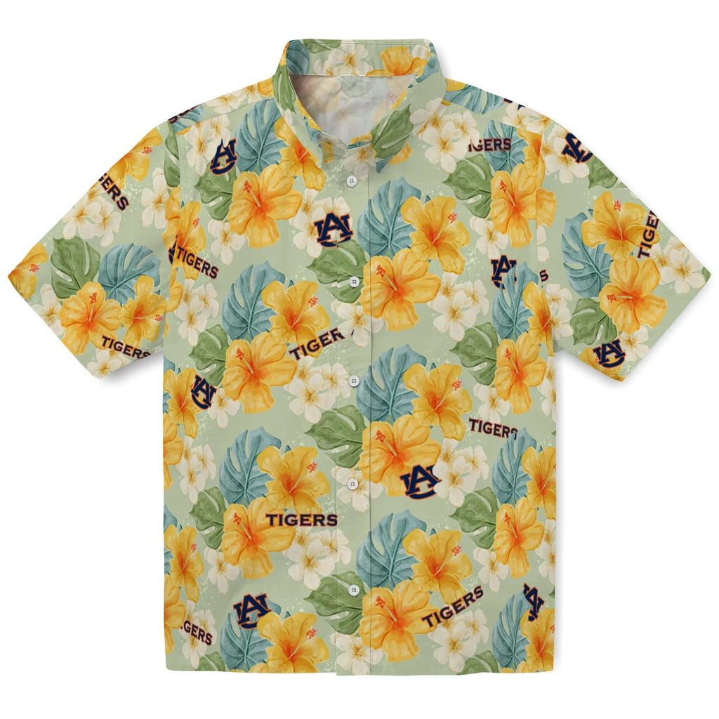 Auburn Tigers Hawaiian Shirt - Hibiscus Mood | Moonbestprint