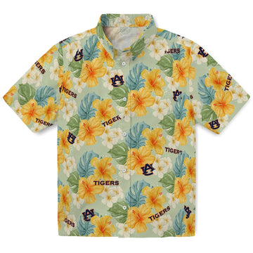 Auburn Tigers Hawaiian Shirt - Hibiscus Mood | Moonbestprint