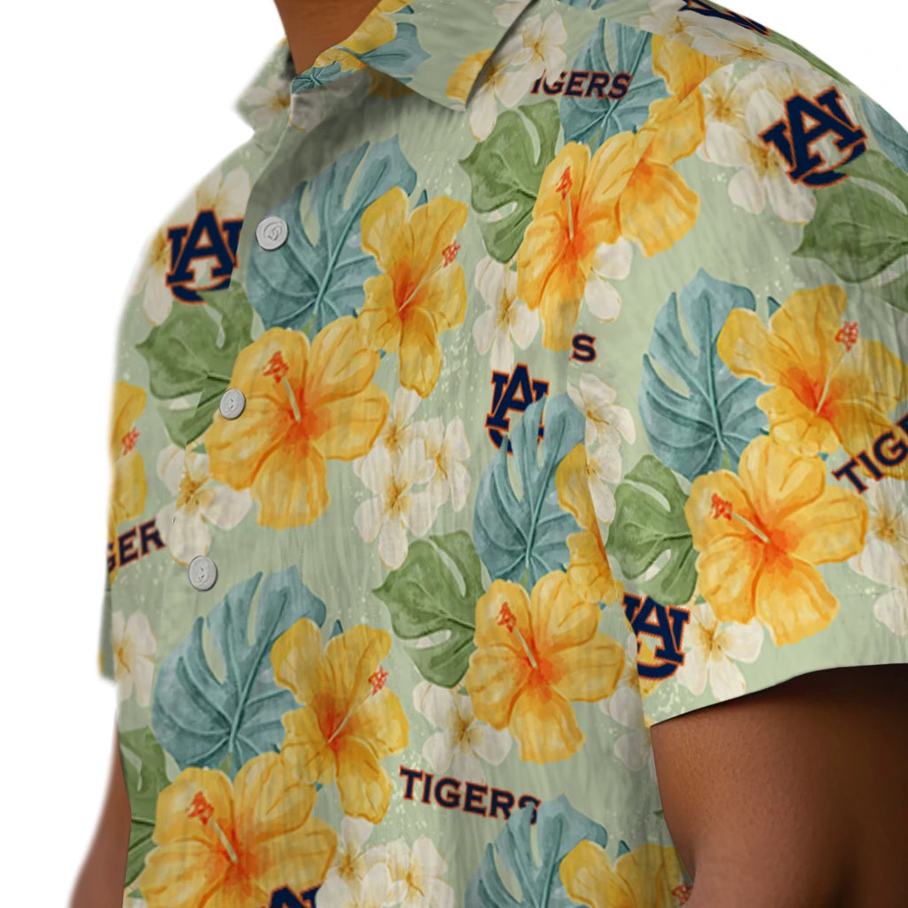 Auburn Tigers Hawaiian Shirt - Hibiscus Mood | Moonbestprint