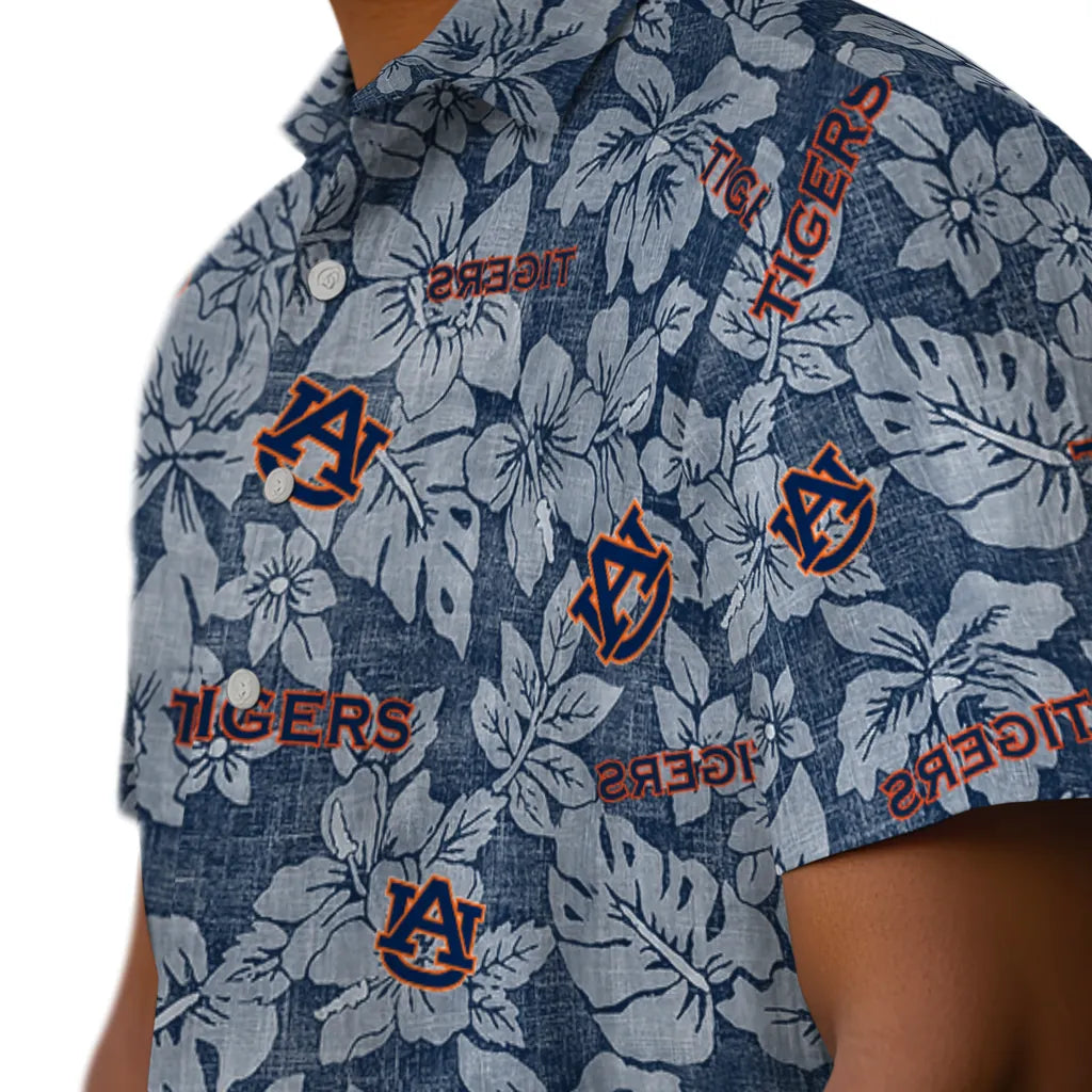 Auburn Tigers Hawaiian Shirt - Hibiscus Oasis | Moonbestprint
