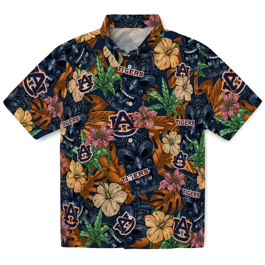 Auburn Tigers Hawaiian Shirt - Hibiscus Tiki Jungle | Moonbestprint