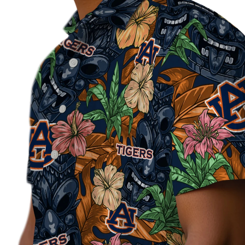 Auburn Tigers Hawaiian Shirt - Hibiscus Tiki Jungle | Moonbestprint