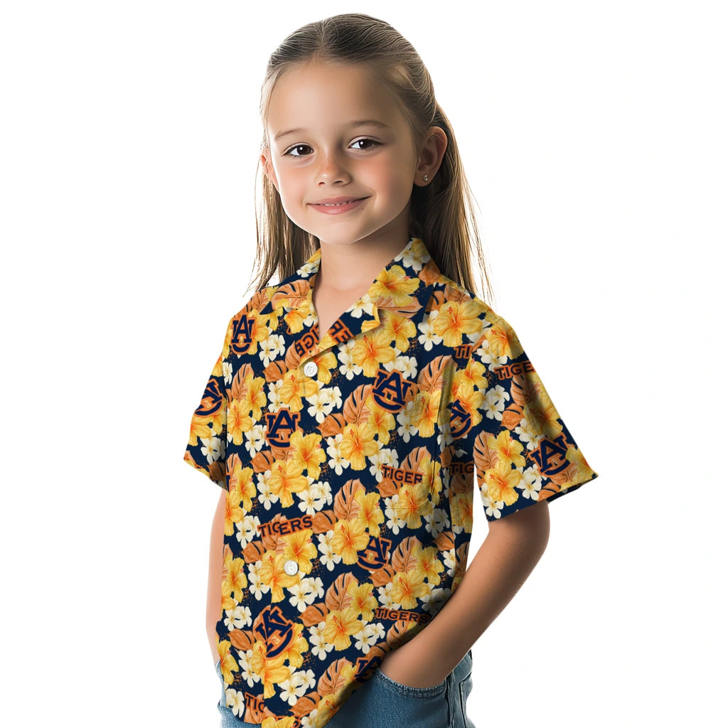 Auburn Tigers Hawaiian Shirt - Hibiscus Tropics | Moonbestprint